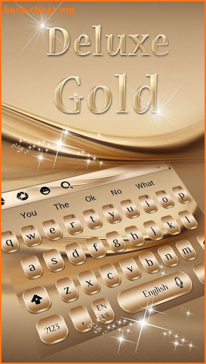 Deluxe Gold Keyboard Theme screenshot