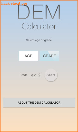 DEM Calculator screenshot