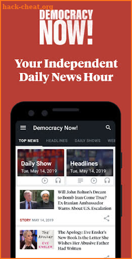 Democracy Now! - Independent Daily News Hour screenshot