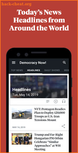 Democracy Now! - Independent Daily News Hour screenshot