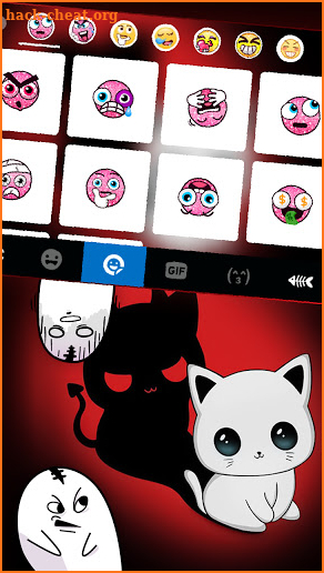 Demon Kitten Keyboard Background screenshot