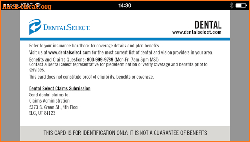 Dental Select Mobile ID screenshot