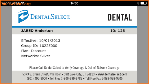 Dental Select Mobile ID screenshot