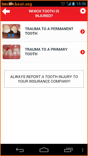 Dental Trauma First Aid screenshot