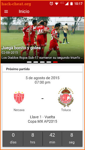 Deportivo Toluca FC screenshot