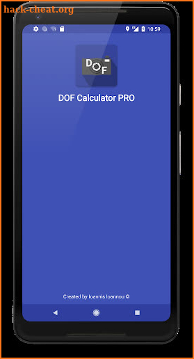Depth of Field (DOF) Calculator PRO screenshot