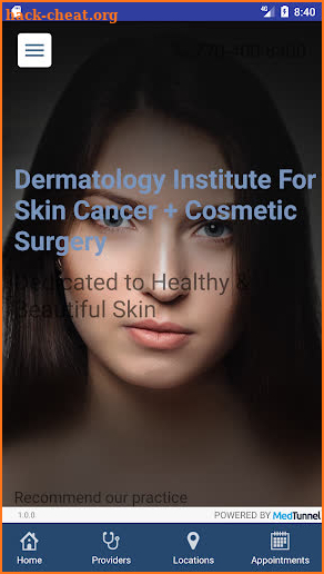 Derm Institute screenshot