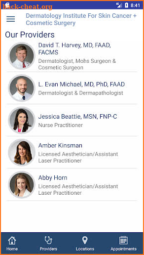 Derm Institute screenshot