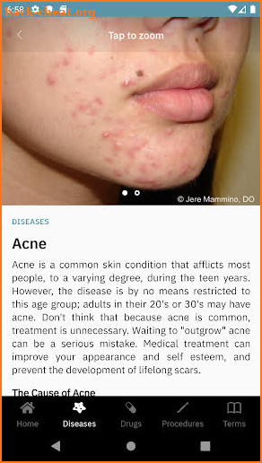 Dermatology Database screenshot