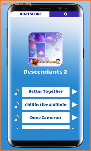 Descendants 2  Song Piano Tiles Game screenshot