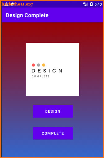 Design Complete screenshot