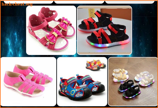design of children's shoe sand screenshot