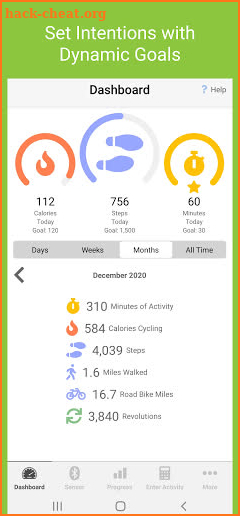 DeskCycle: Home Fitness & Workout Tracker screenshot