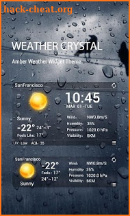 Desktop Weather Clock Widget screenshot
