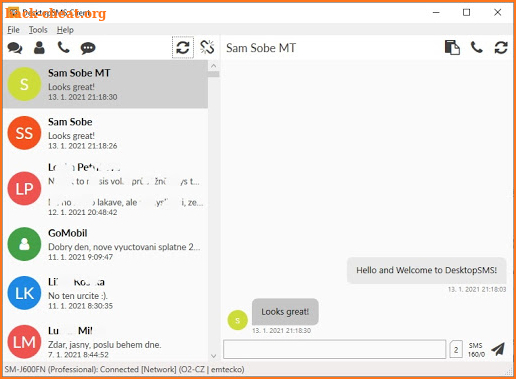 DesktopSMS Lite - Send SMS fro screenshot