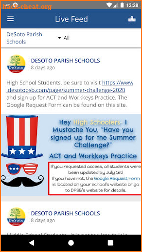 DeSoto Parish Schools screenshot