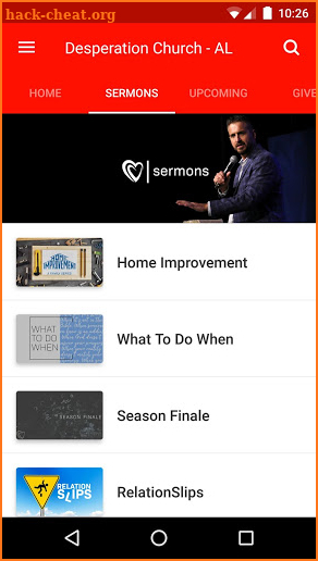 Desperation Church App screenshot