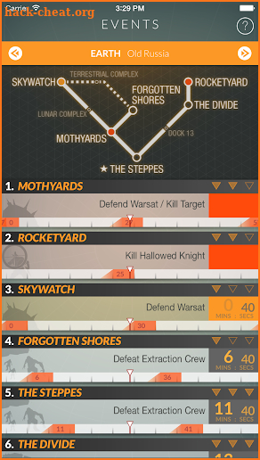 Destiny Public Events Tracker screenshot