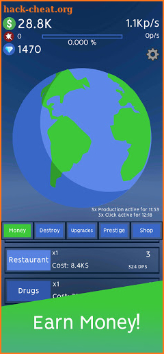 Destroy Earth IDLE screenshot