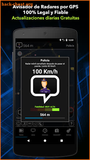 Detector de Radares Pro. Avisador Radar y Tráfico screenshot