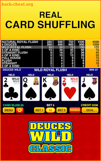 Deuces Wild Classic - Casino Vegas Video Poker screenshot