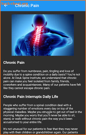 Deuk Spine Institute - Spine Health and Conditions screenshot