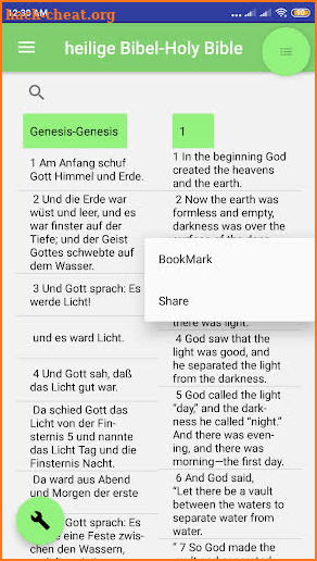 Deutsch German Bible English Bible Parallel screenshot