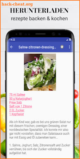 Deutsche rezepte app kostenlos offline kuchen screenshot