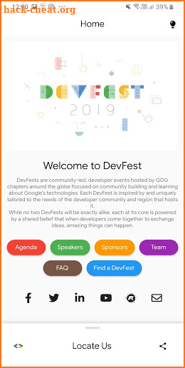 DevFest App screenshot