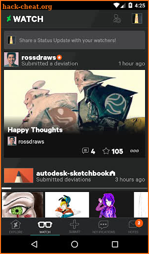 DeviantArt screenshot