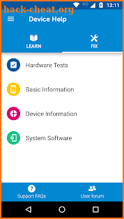 Device Help screenshot