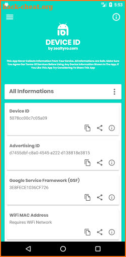 Device ID - Device Infos & IDs screenshot