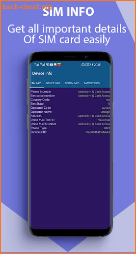 Device Info screenshot