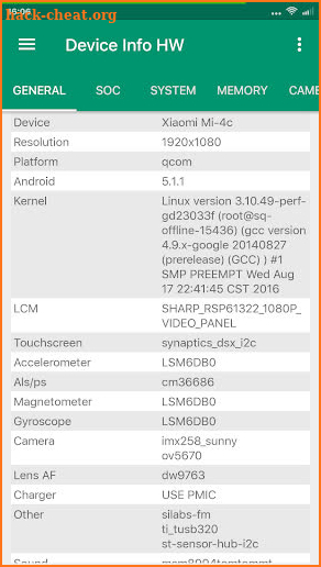 Device Info HW+ screenshot