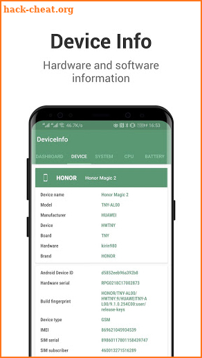 Device Info - One Application, All Information. screenshot
