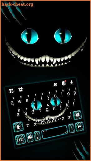 Devil Cat Smile Keyboard Theme screenshot