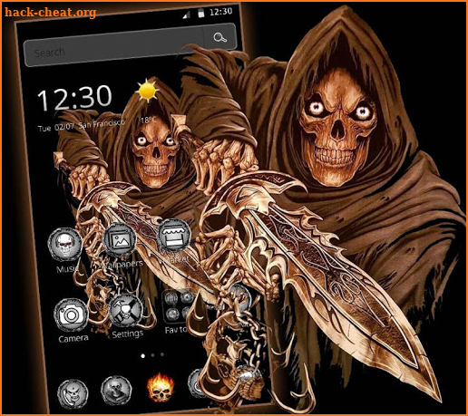 Devil Death Skull Theme screenshot