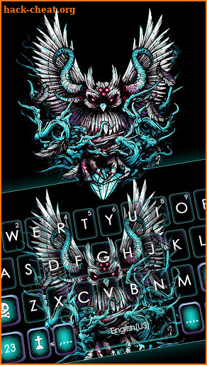 Devil Owl Wings Keyboard Theme screenshot