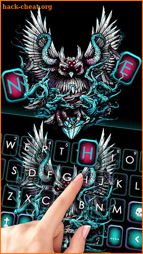Devil Owl Wings Keyboard Theme screenshot