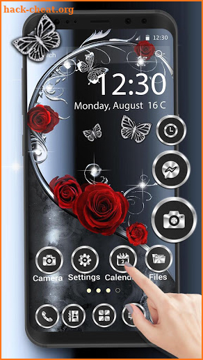 Devil Rose Launcher Theme Live HD Wallpapers screenshot
