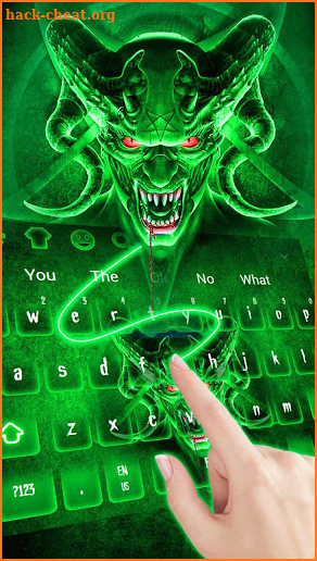 Devil Skull Scary Evil Keyboard Theme screenshot