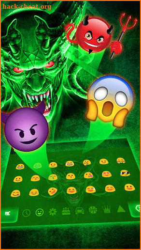 Devil Skull Scary Evil Keyboard Theme screenshot
