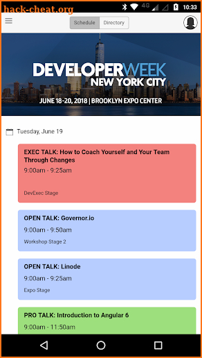 DevWeek NYC screenshot