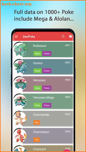 DexPoke - Pokédex for Android screenshot