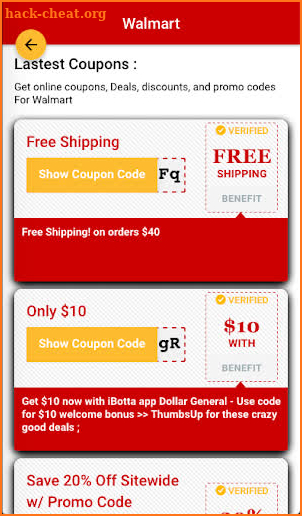 DG Coupons screenshot