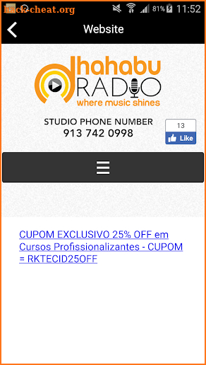 Dhahabu Radio screenshot