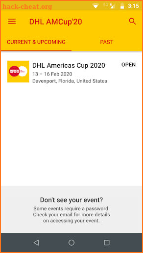 DHL Americas Cup 2020 screenshot