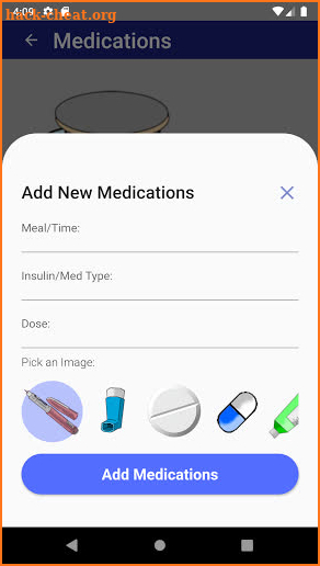 Diabetes Injections Controls screenshot