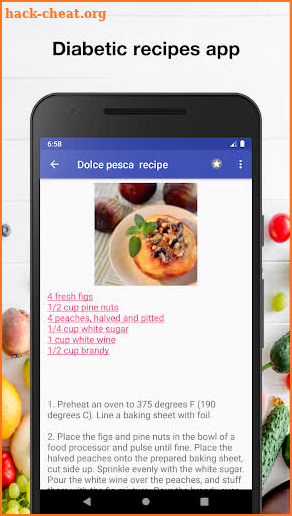 Diabetic recipes for free app offline with photo screenshot