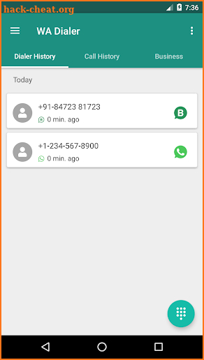 Dialer For WhatsApp & WA-enabled Businesses List screenshot